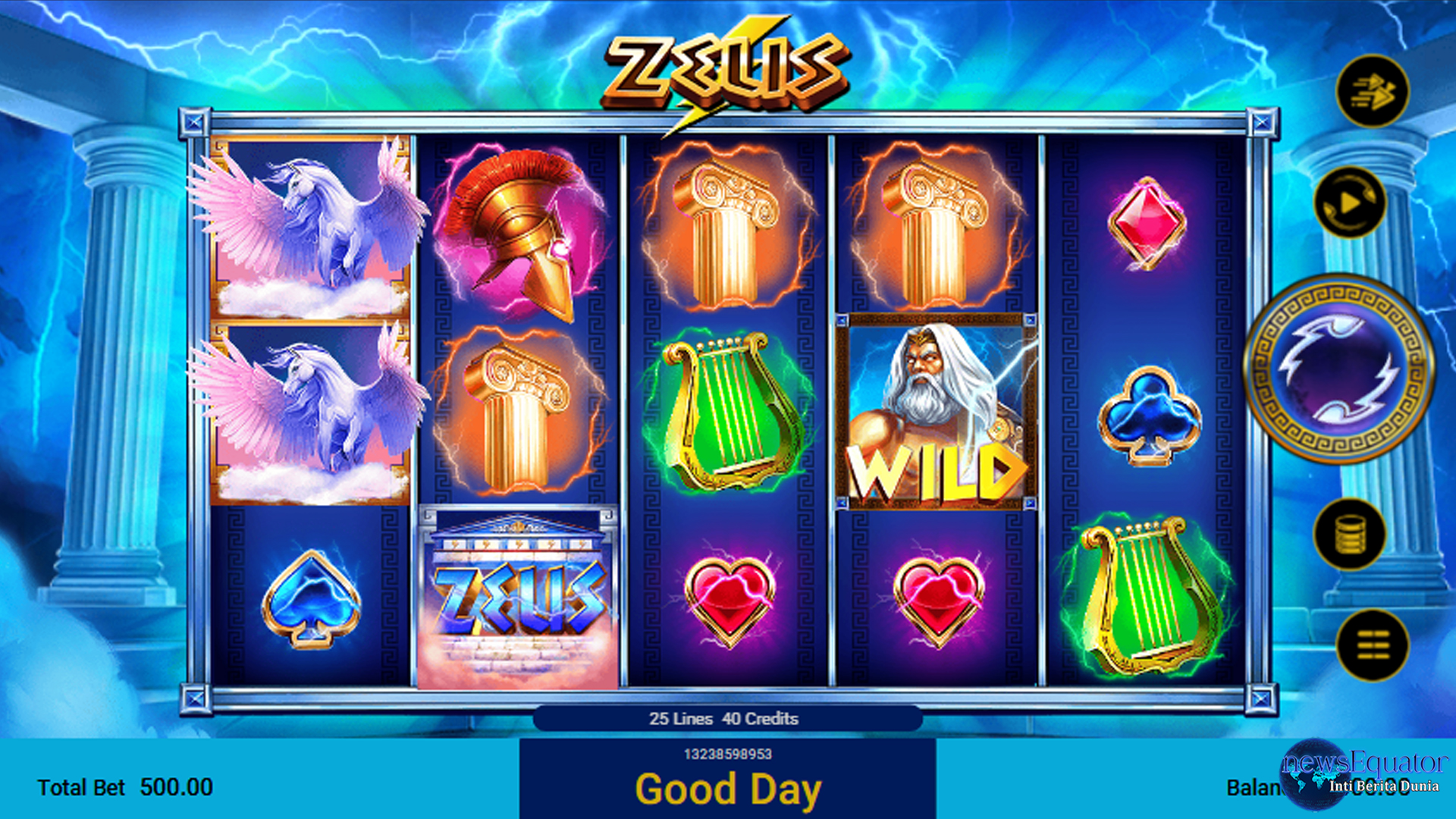 Cari Petir Cuan Ada di Permainan Slot Online ZEUS di Cnnslot 