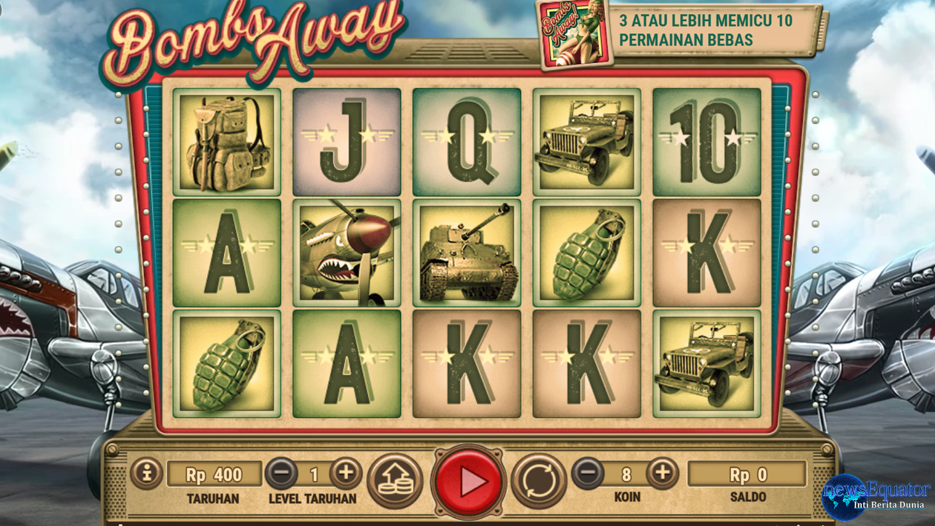 Cnnslot Bawa Slot Qris dan Bombs Away Jadi Kombo Gila Abis