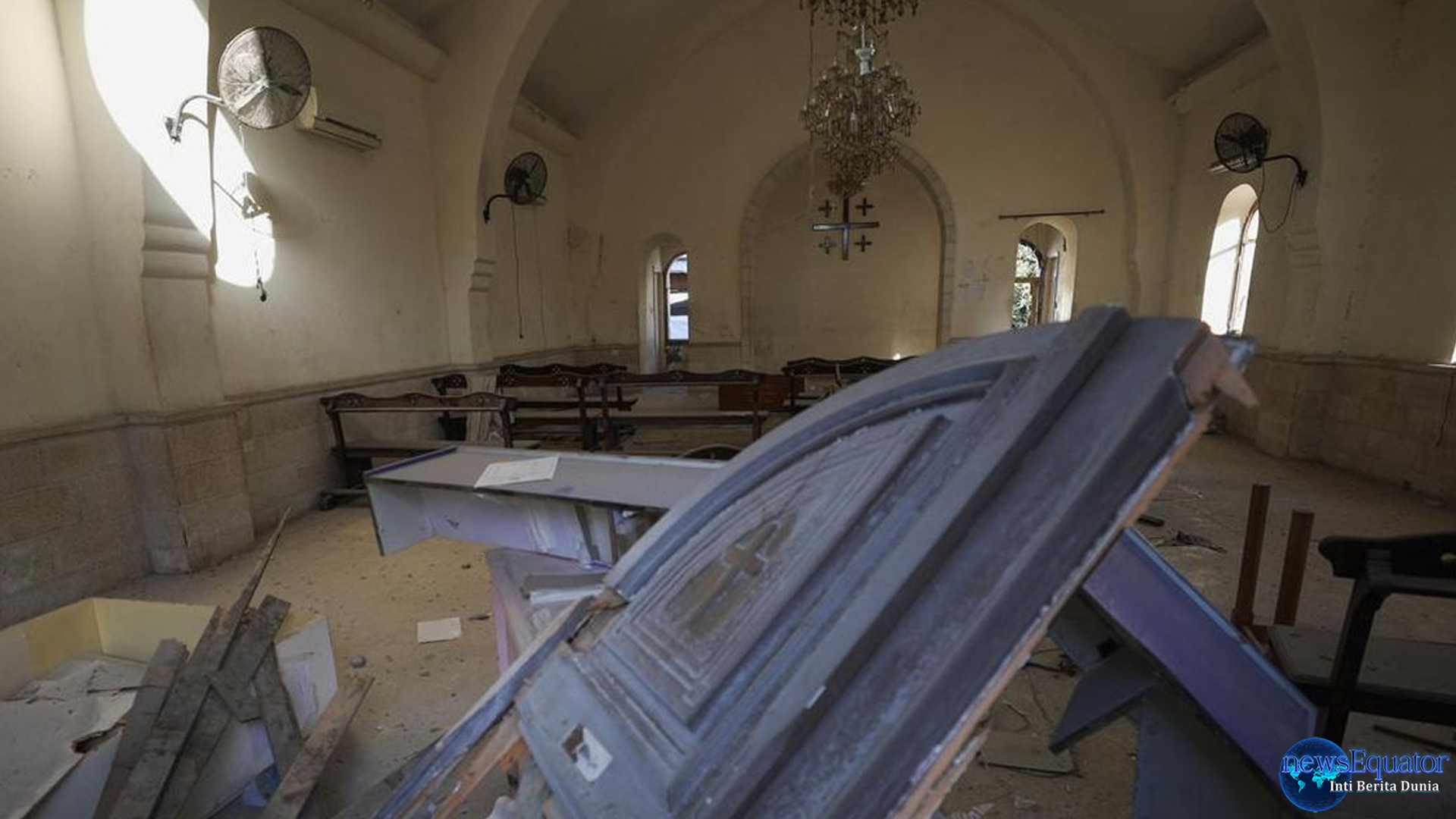 Bom di Gaza: Satu-satunya Gereja Katolik Hancur, 3 Tewas