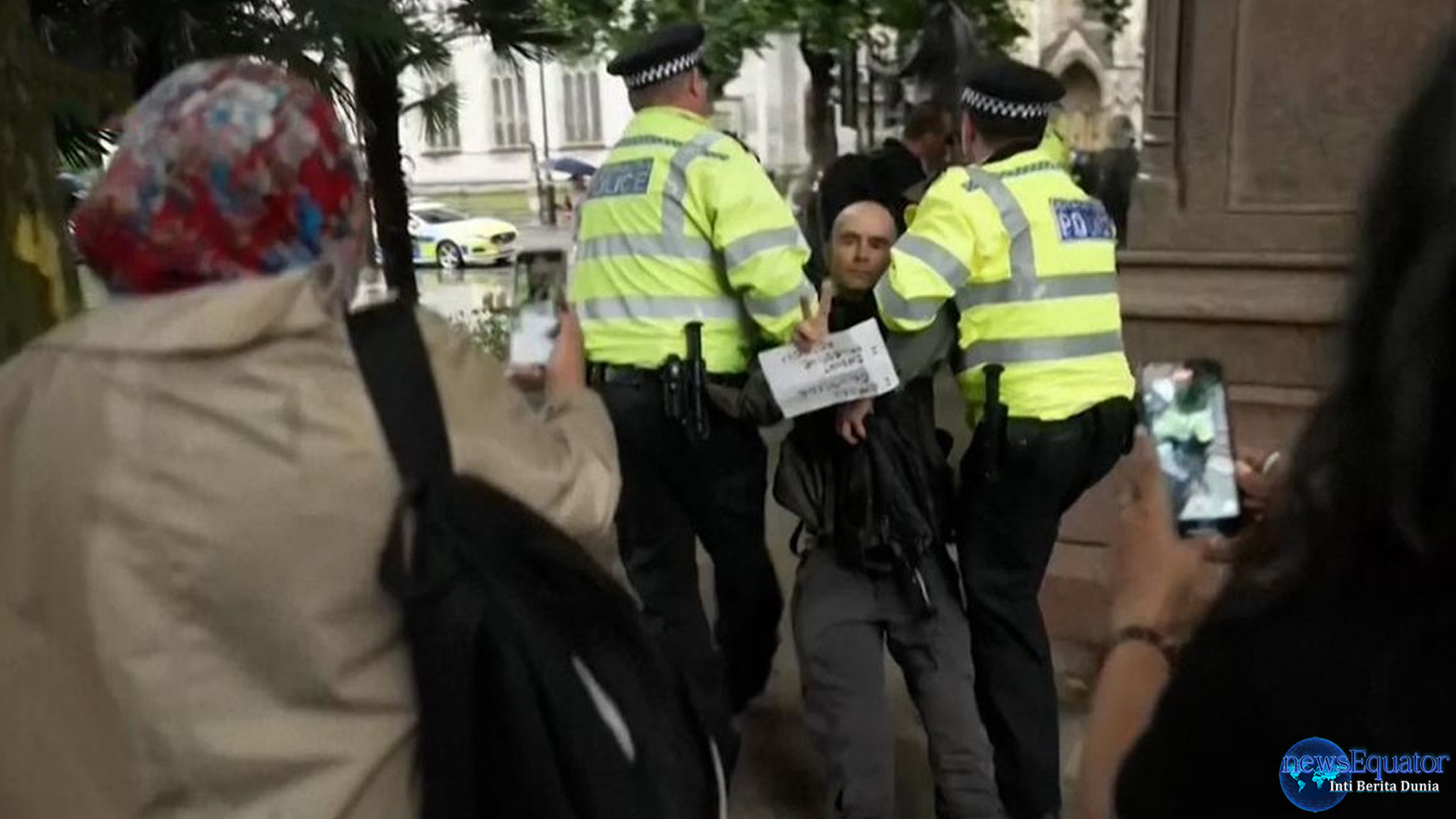 London Geger: 55 Aktivis Ditahan Saat Aksi Solidaritas Palestina
