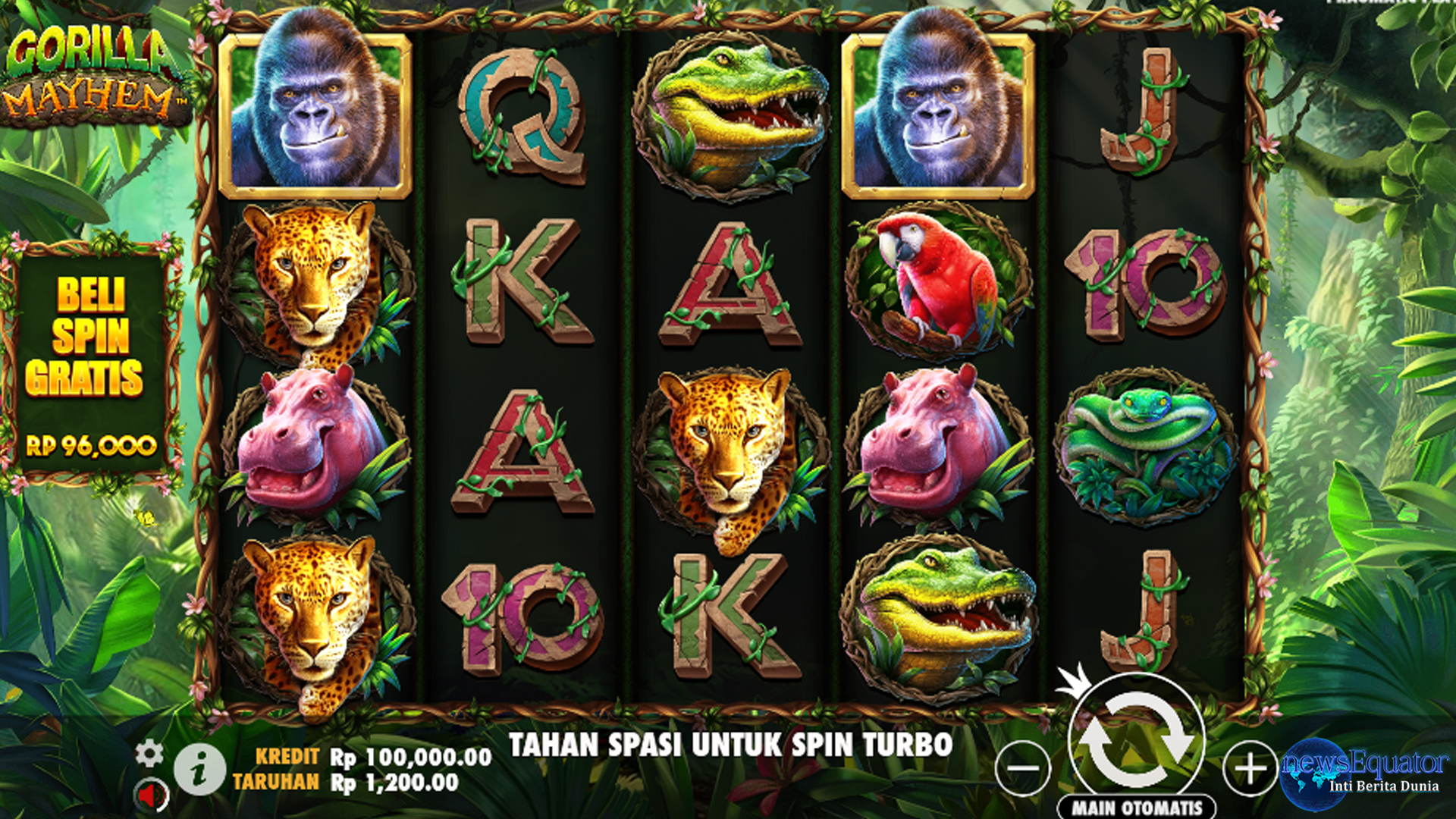 Gorilla Mayhem: Game Gacor dengan Jackpot Besar di Cnnslot
