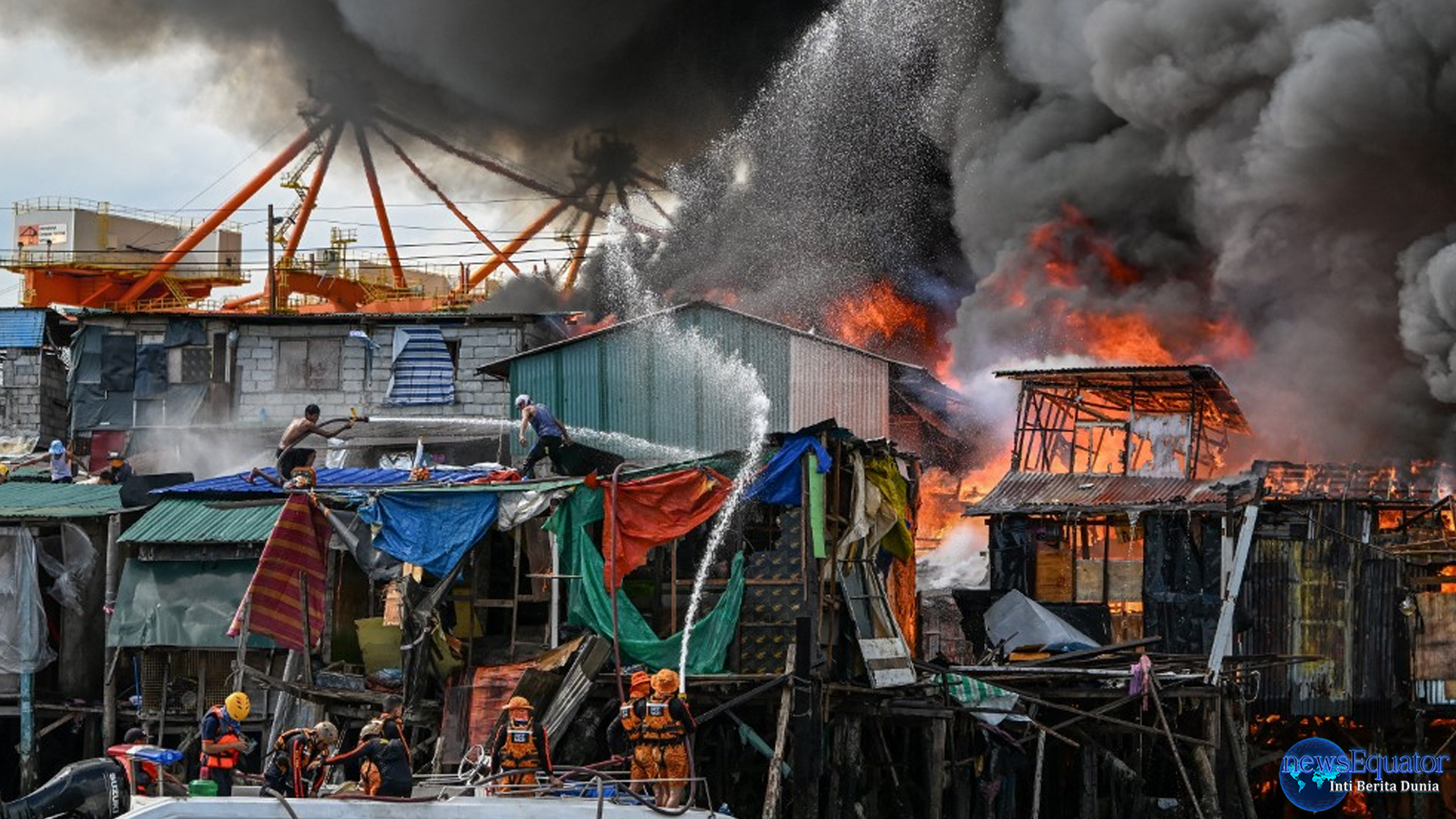 Manila Terbakar: 1.100 Keluarga Kehilangan Rumah & Harta