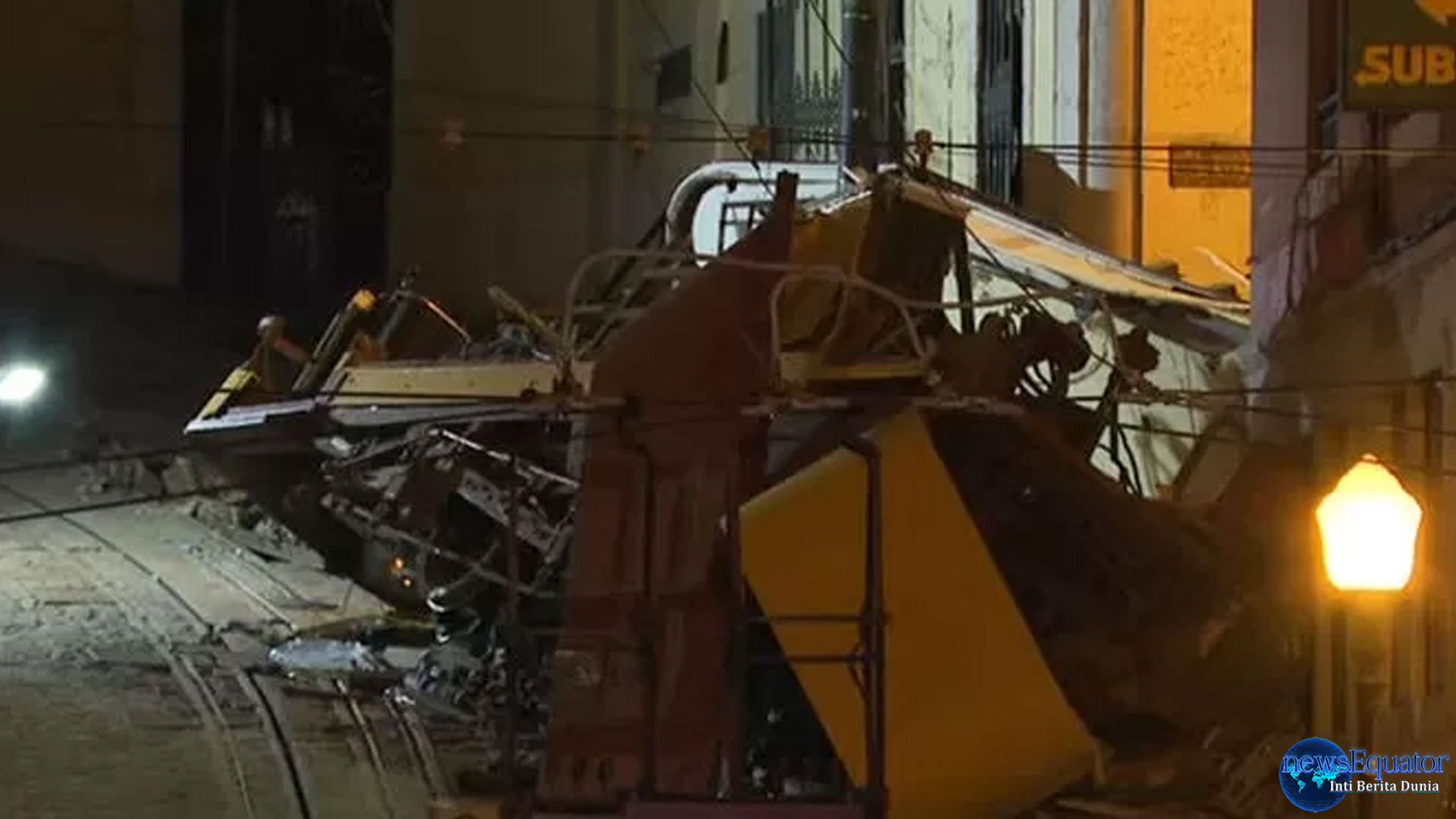 Portugal Mengusut Insiden Kereta Tabrak Gedung, 15 Korban Jiwa