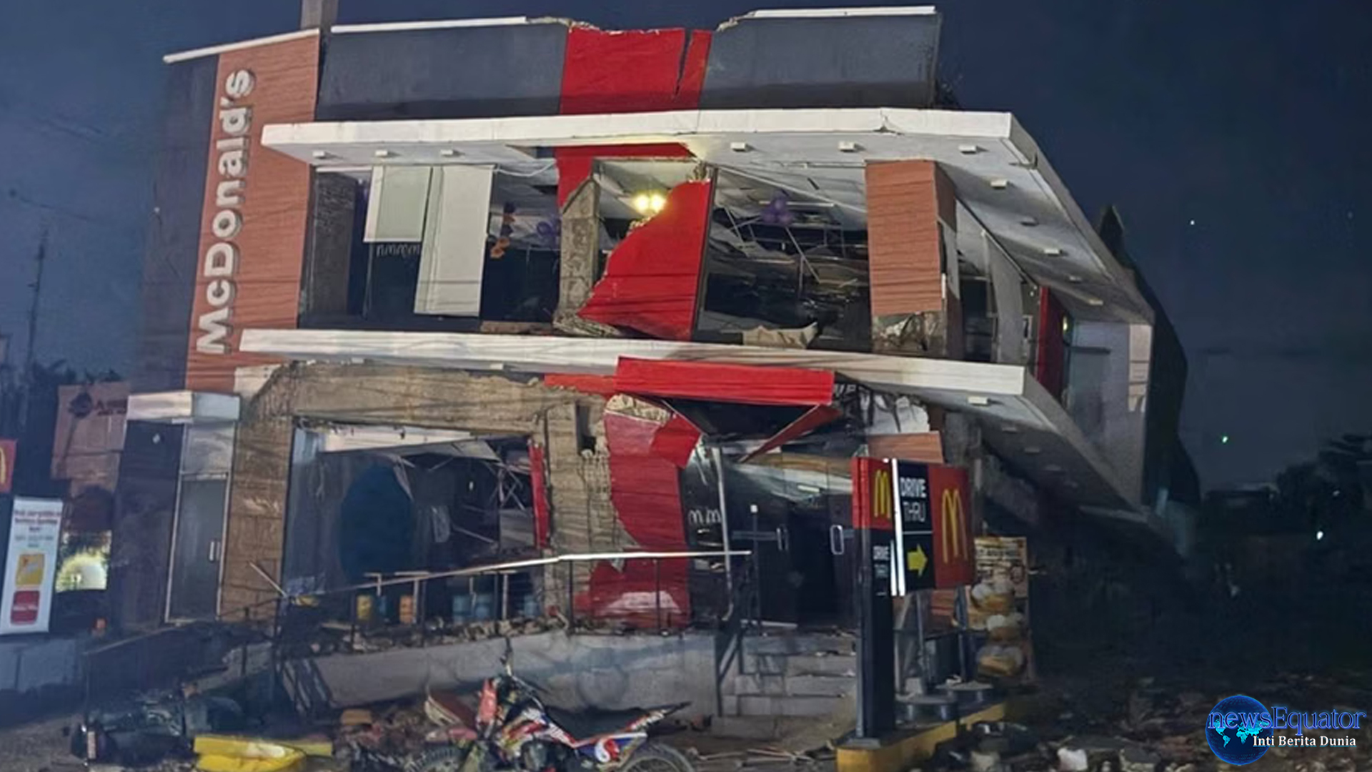 Gempa Filipina Hancurkan McD 5 Menit Mengerikan yang Terekam
