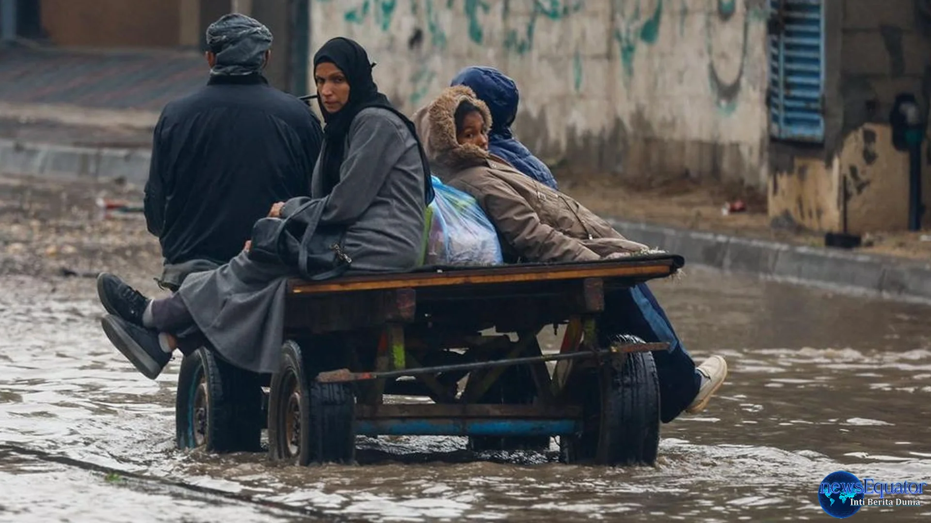 Gaza Terkepung Hujan Dingin: 15 Warga Tewas Usai Serangan Israel