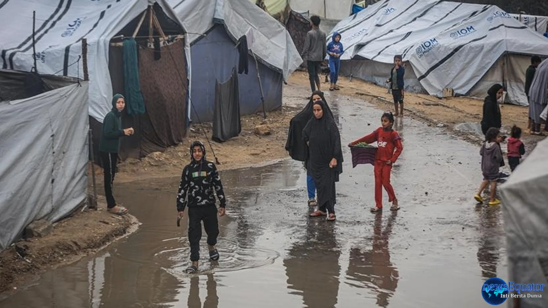 Gaza Terkepung Hujan Dingin: 15 Warga Tewas Usai Serangan Israel