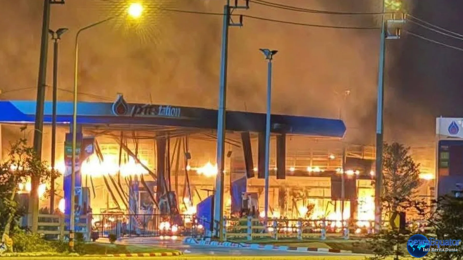 Bom Meledak Beruntun Guncang 11 Pom Bensin Thailand 40 Menit