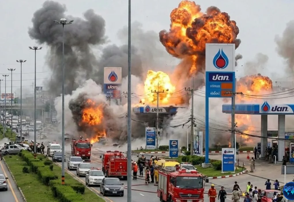 Bom Meledak Beruntun Guncang 11 Pom Bensin Thailand 40 Menit