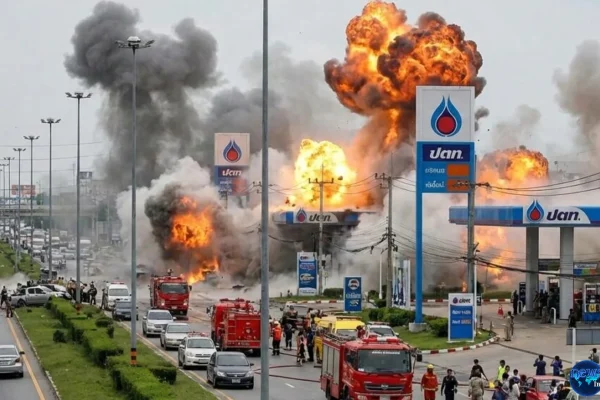 Bom Meledak Beruntun Guncang 11 Pom Bensin Thailand 40 Menit