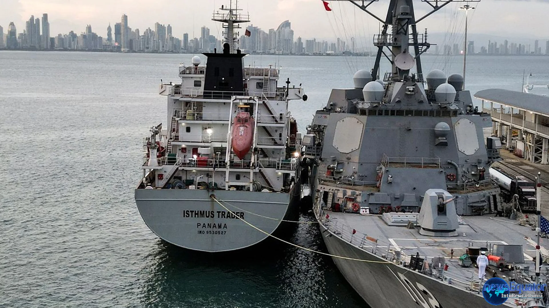 Kronologi Lengkap 2 Kapal AS Tabrakan di Laut Karibia Saat Isi Bahan