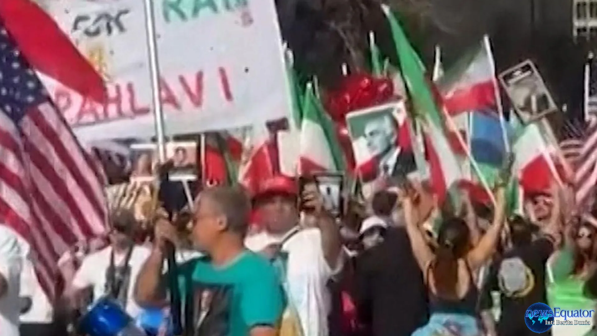 5 Aksi dan Pidato Penting Saat Protes di Los Angeles AS Kecam Iran