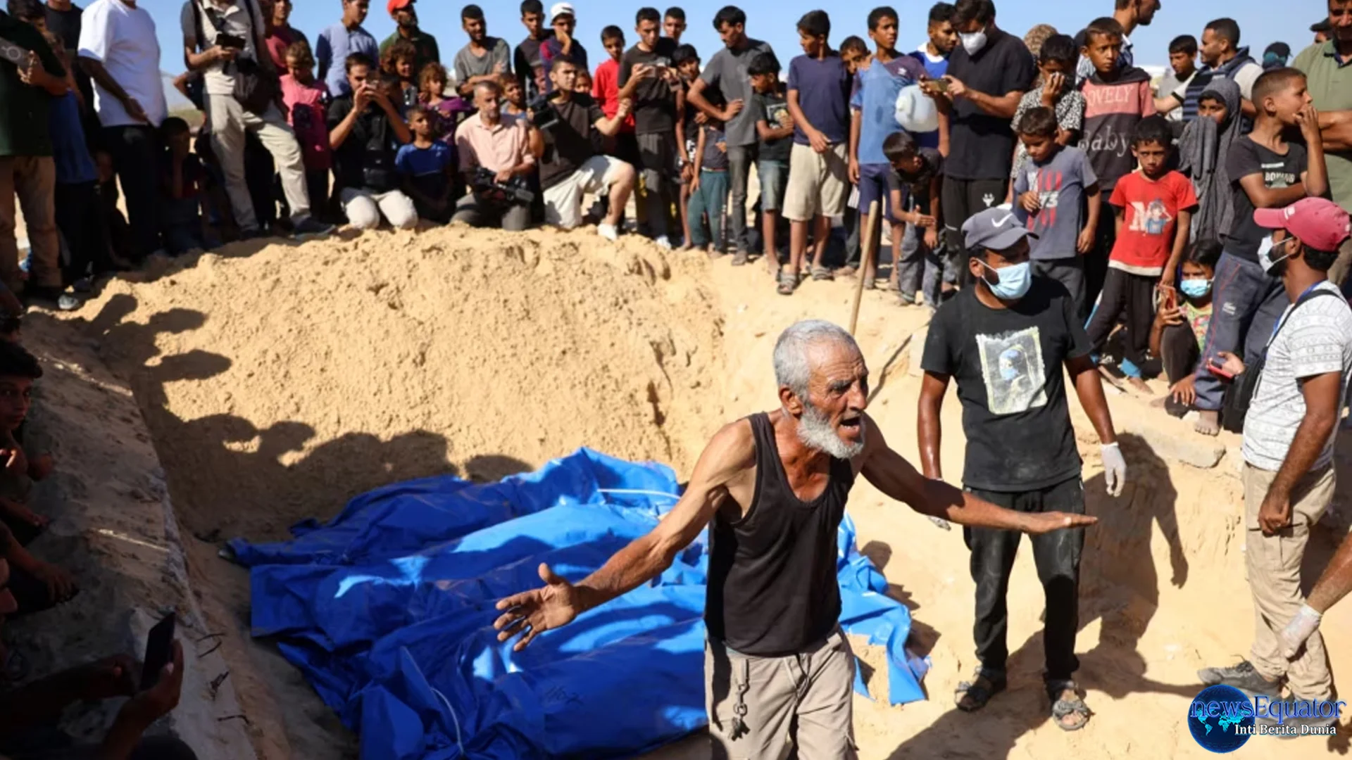 Pemakaman 53 Jenazah Warga Palestina yang Terbebas dari Israel