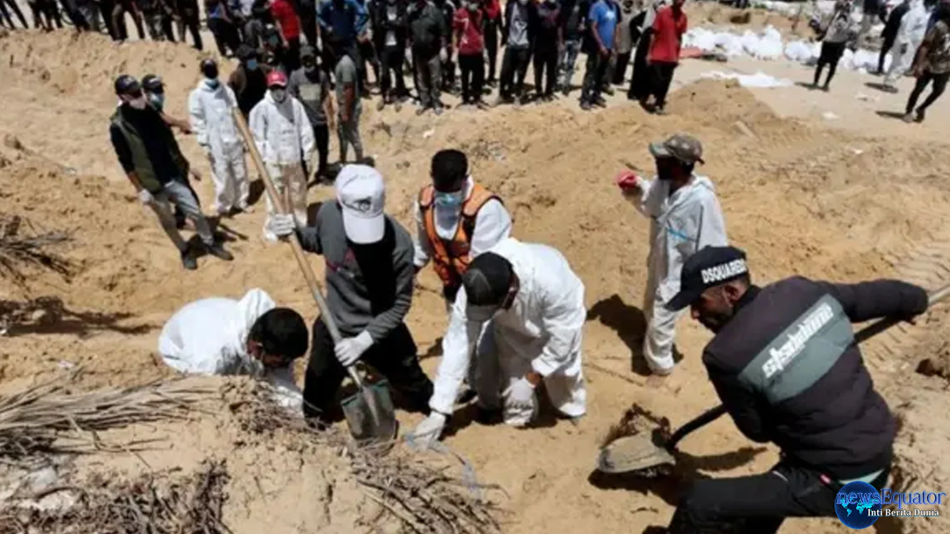 Pemakaman 53 Jenazah Warga Palestina yang Terbebas dari Israel