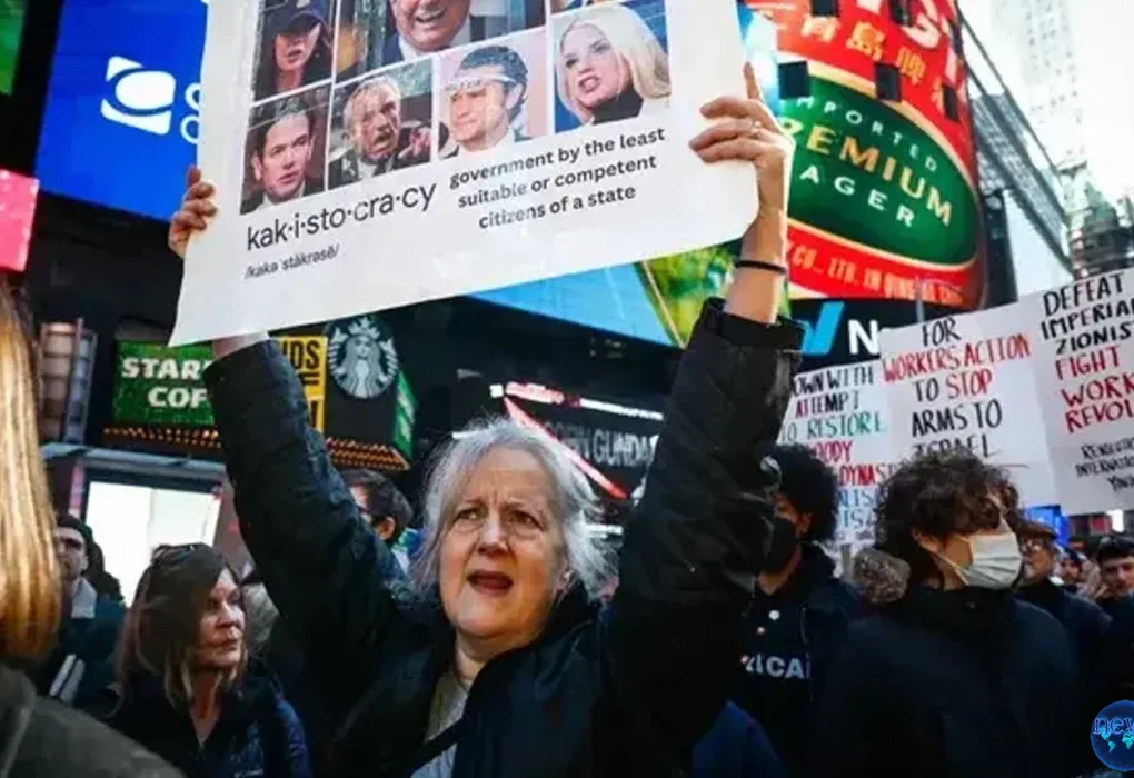 Demonstrasi New York Warnai Aksi 70 Kota Tolak Serangan Ke Iran