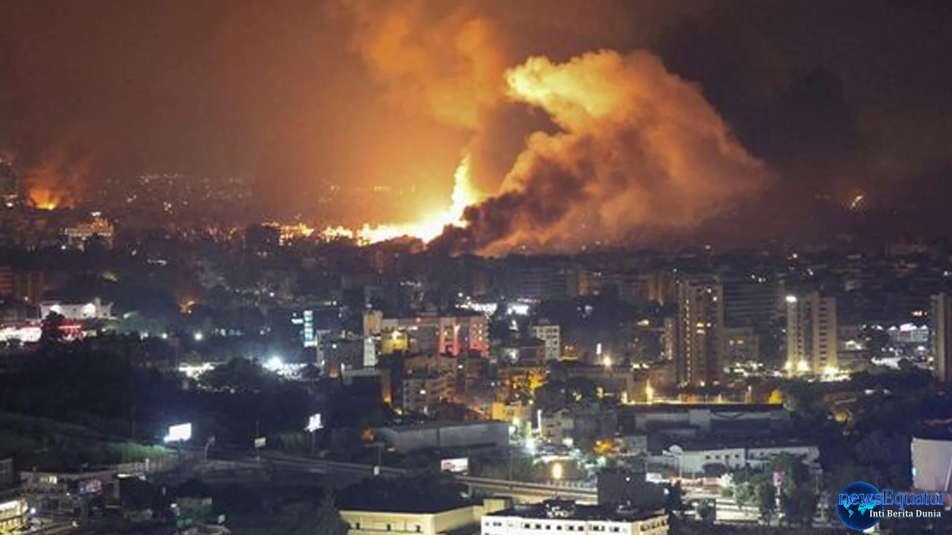 Serangan Rudal Israel Hancurkan 1 Gedung Beirut Dalam Beberapa Detik