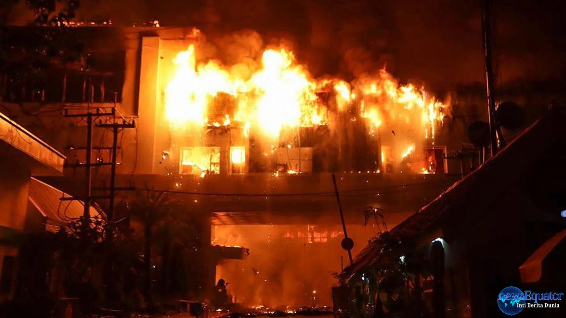 Penampakan Kebakaran 4 Stadion Olimpiade Brasil Heboh