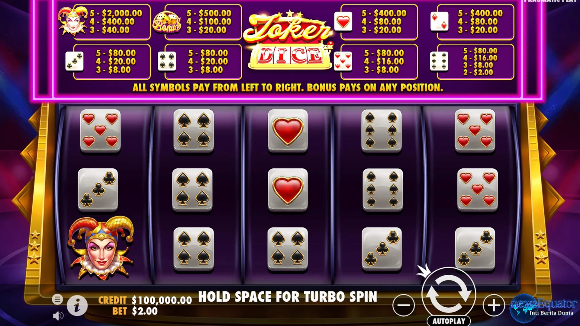 Joker Jewels Dice Dalam Combo 5 Jewels + 3 Dadu Kocak